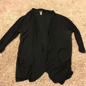 Vanity 3/4 sleeve sheer panel cardigan Sz M